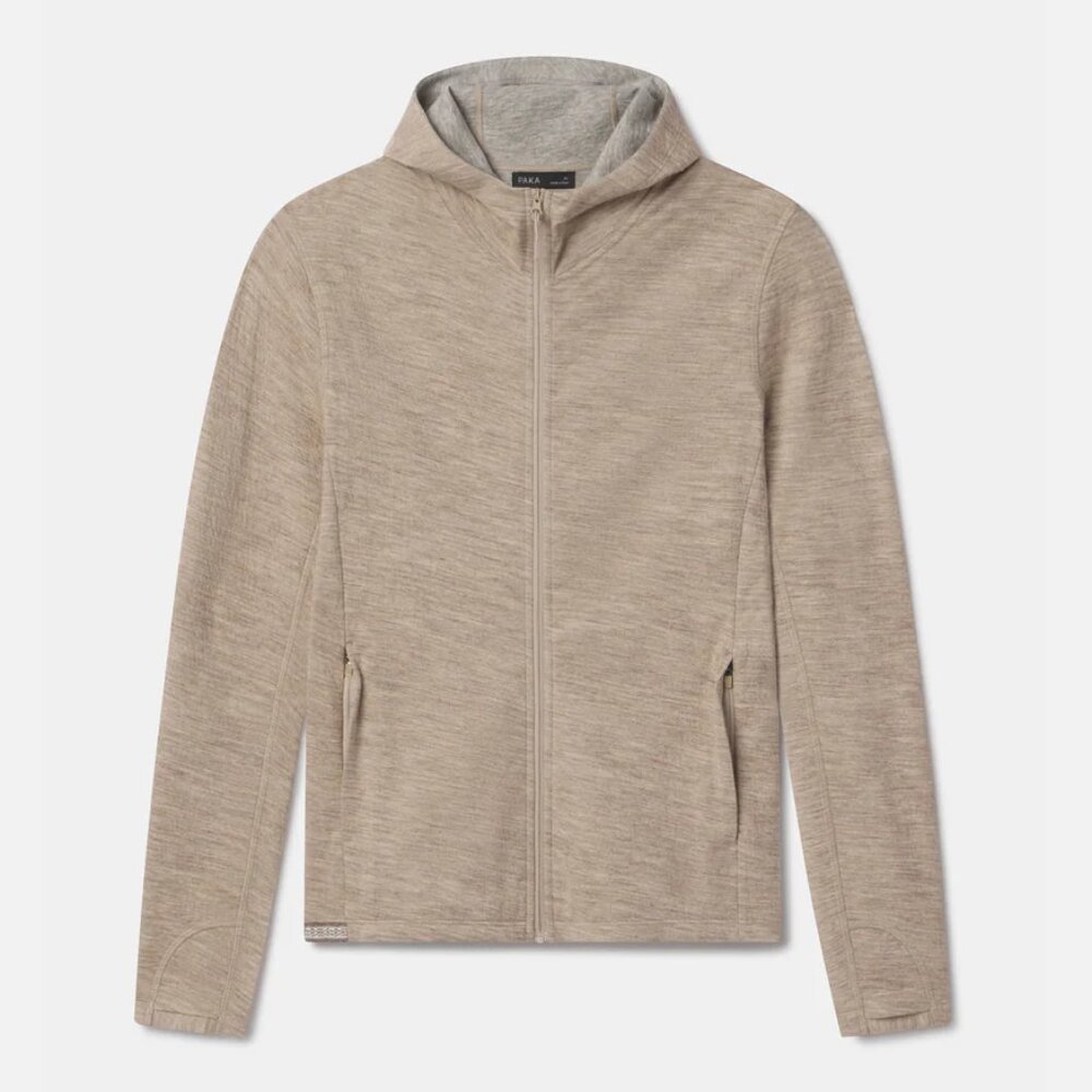PAKA - Men’s Breathe Full Zip Hoodie Timber Medium